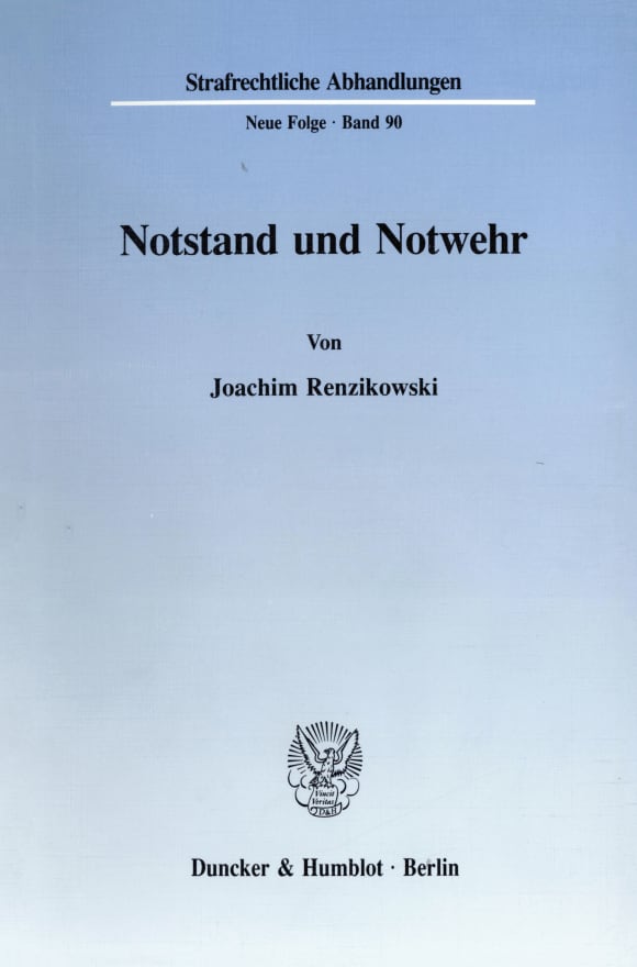 Cover Notstand und Notwehr