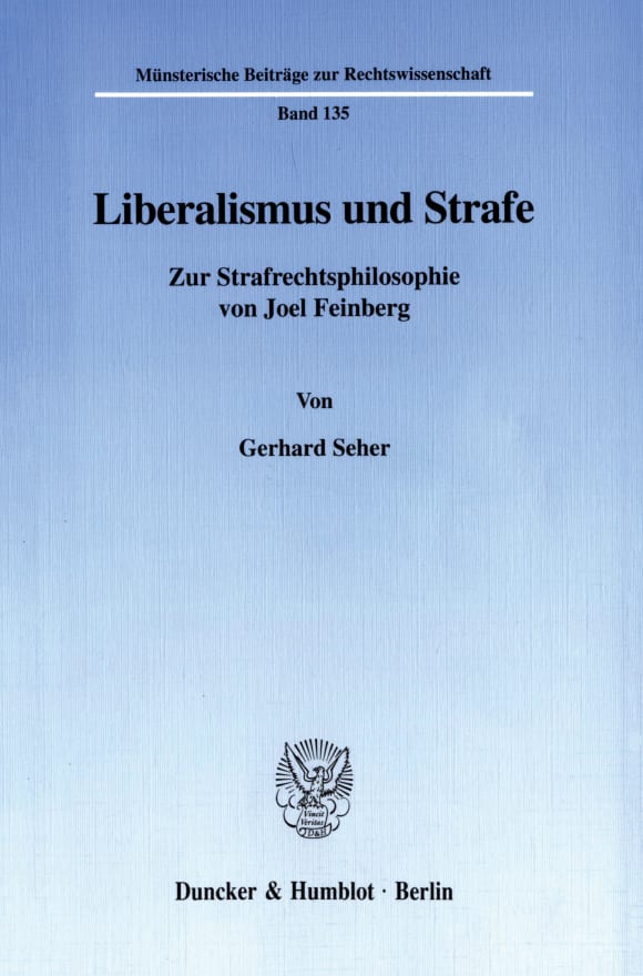 Cover Liberalismus und Strafe