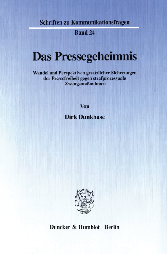 Cover Das Pressegeheimnis