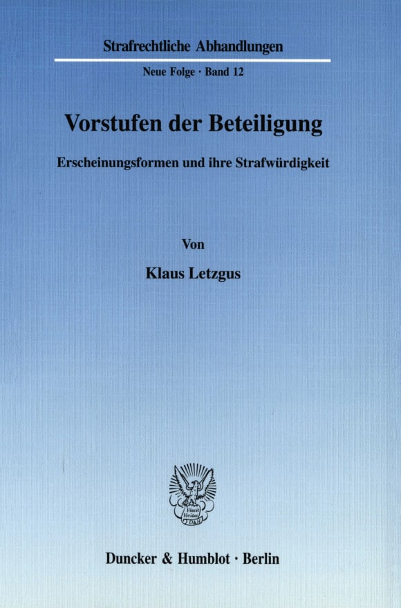 Cover Vorstufen der Beteiligung