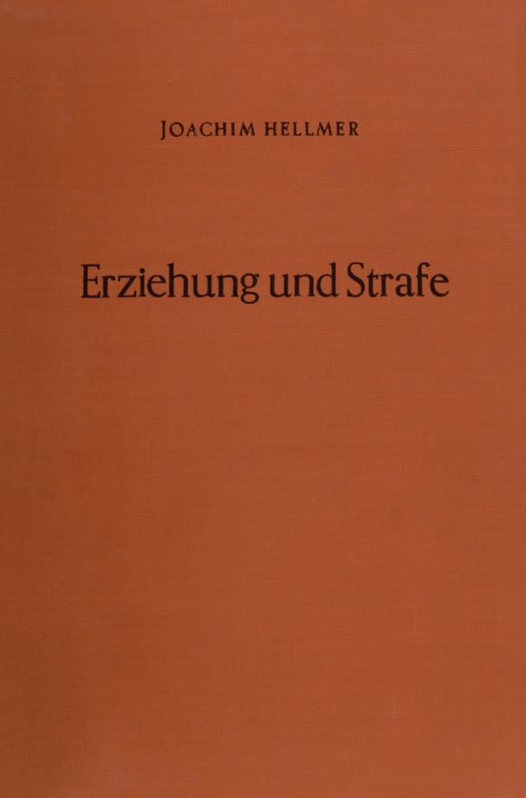 Cover Erziehung und Strafe