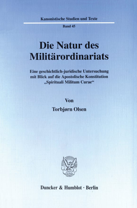 Cover Die Natur des Militärordinariats