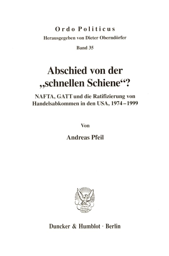 Cover Abschied von der »schnellen Schiene«?