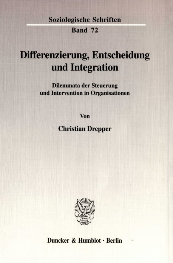 Cover Differenzierung, Entscheidung und Integration