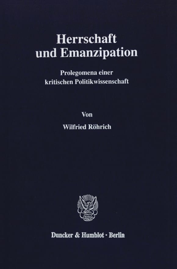 Cover Herrschaft und Emanzipation