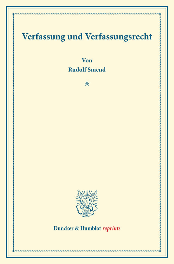 Cover Verfassung und Verfassungsrecht