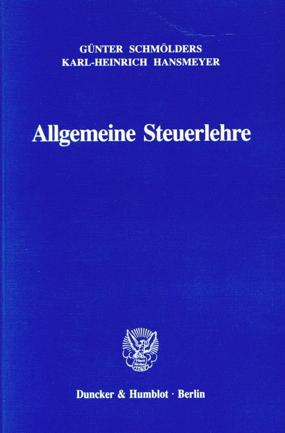 Cover Allgemeine Steuerlehre