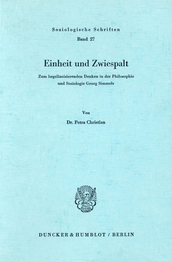 Cover Einheit und Zwiespalt