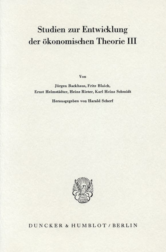 Cover Bedeutung und Fortwirkung der Physiokraten