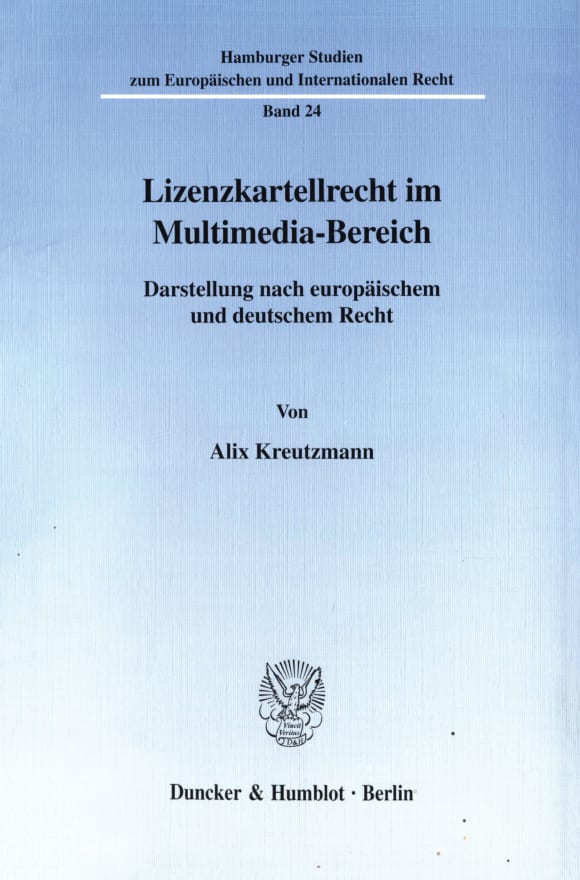 Cover Lizenzkartellrecht im Multimedia-Bereich