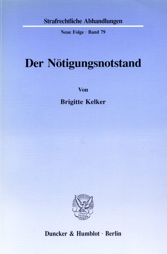 Cover Der Nötigungsnotstand