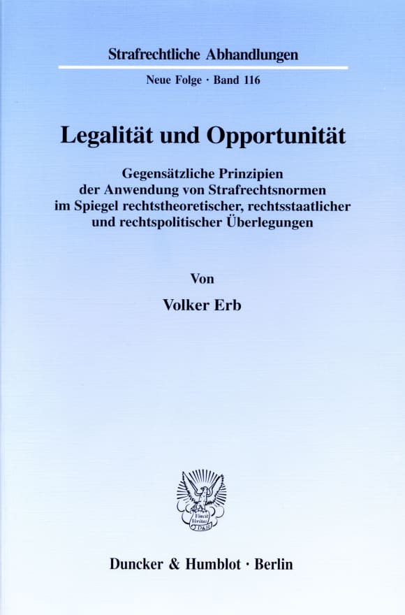 Cover Legalität und Opportunität