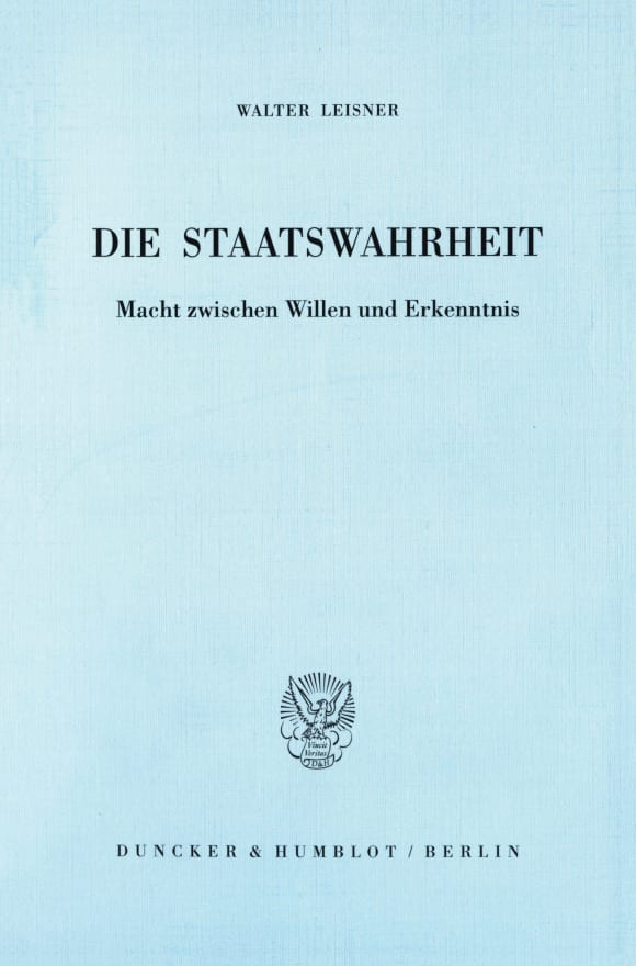 Cover Die Staatswahrheit