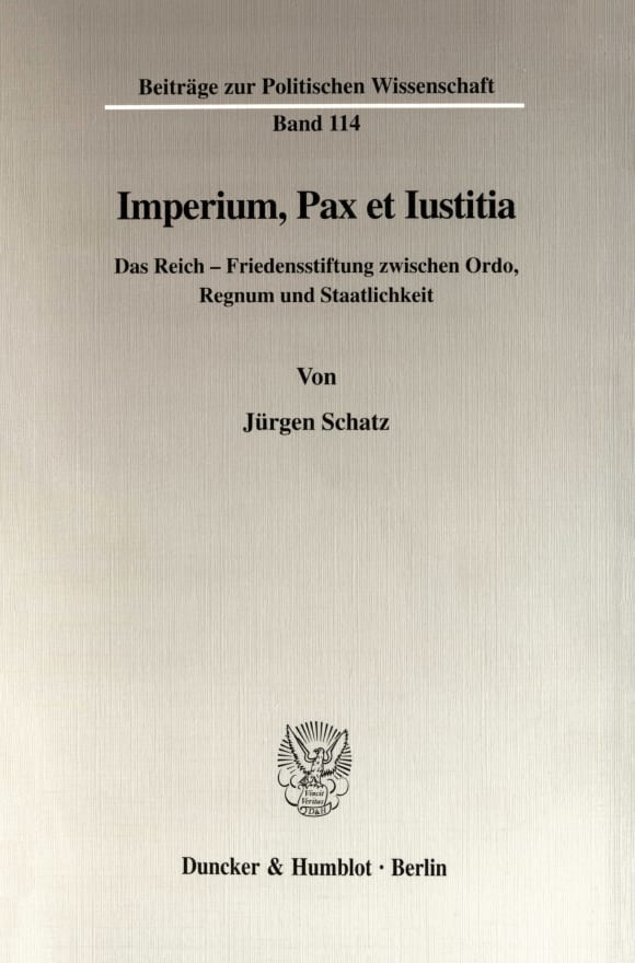 Cover Imperium, Pax et Iustitia