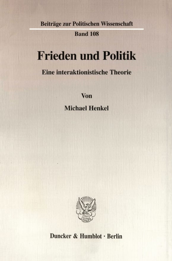 Cover Frieden und Politik