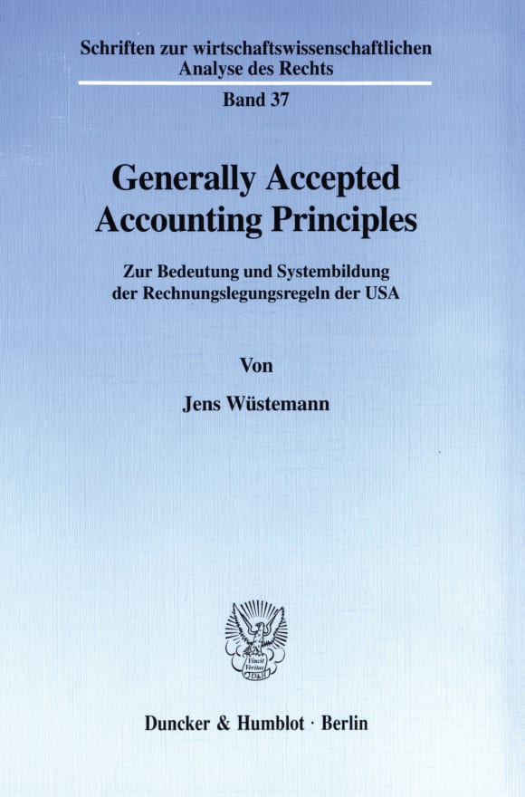 Cover Generally Accepted Accounting Principles