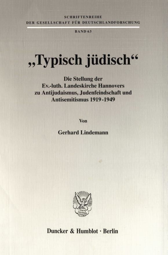 Cover »Typisch jüdisch«