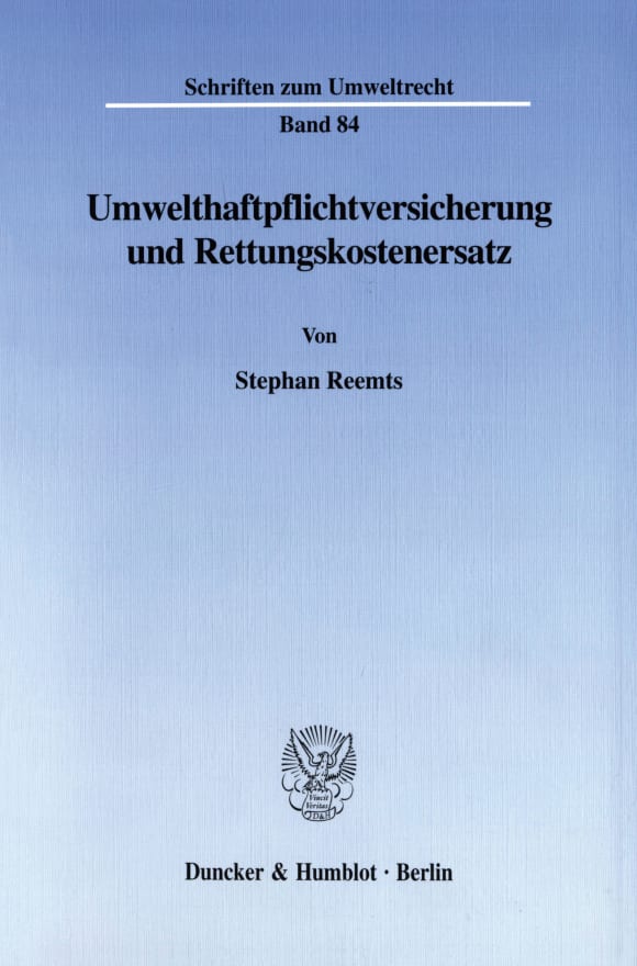 Cover Umwelthaftpflichtversicherung und Rettungskostenersatz