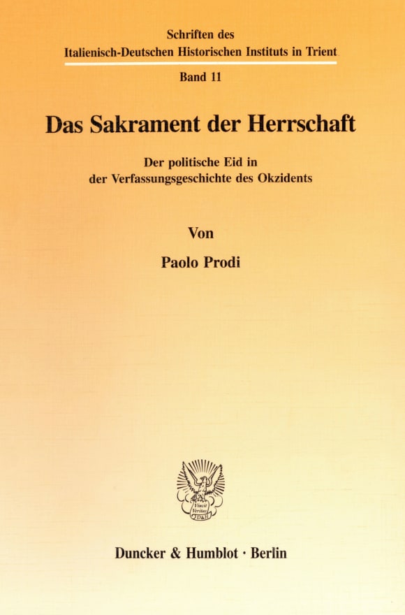 Cover Das Sakrament der Herrschaft