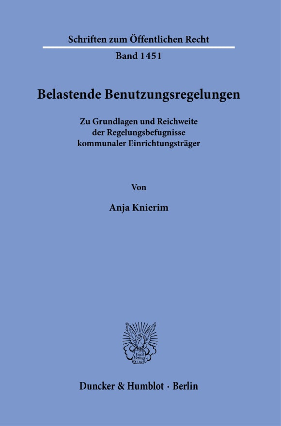 Cover Belastende Benutzungsregelungen