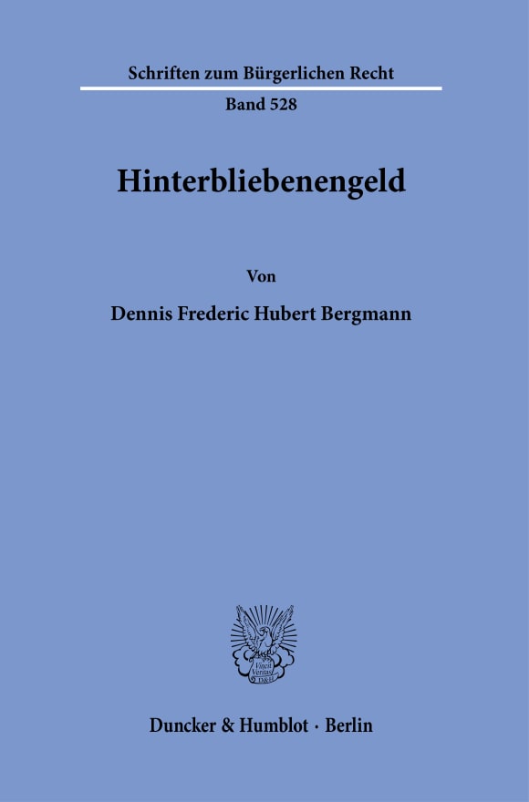 Cover Hinterbliebenengeld