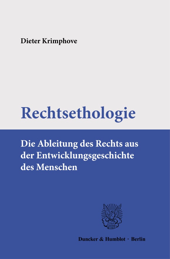 Cover Rechtsethologie