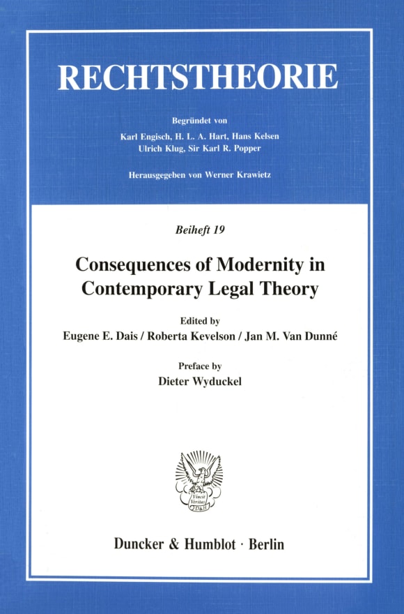 Cover Consequences of Modernity in Contemporary Legal Theory