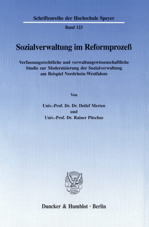 Cover Sozialverwaltung im Reformprozeß