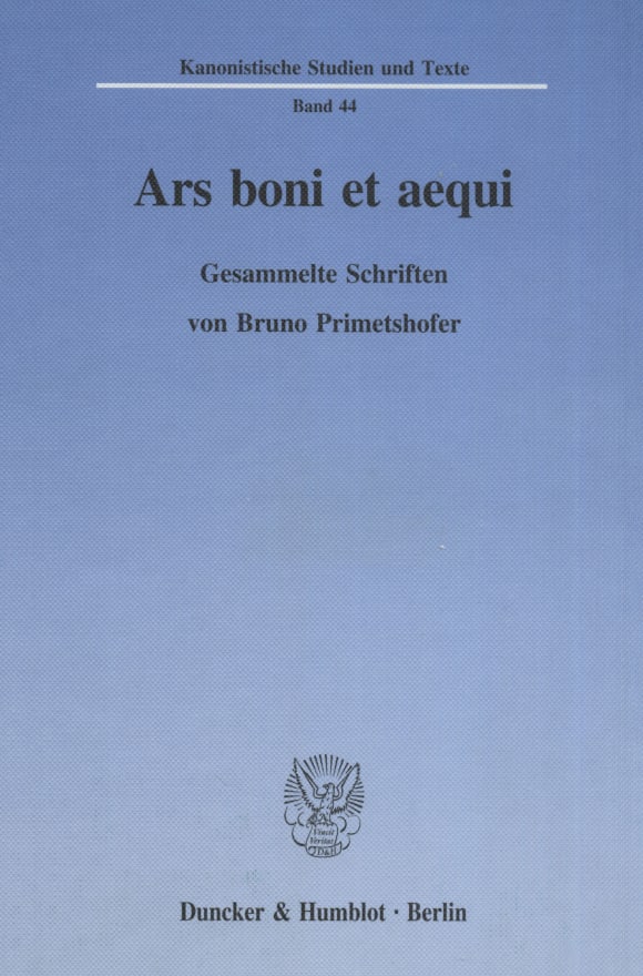 Cover Ars boni et aequi