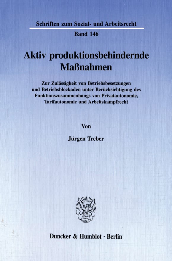 Cover Aktiv produktionsbehindernde Maßnahmen