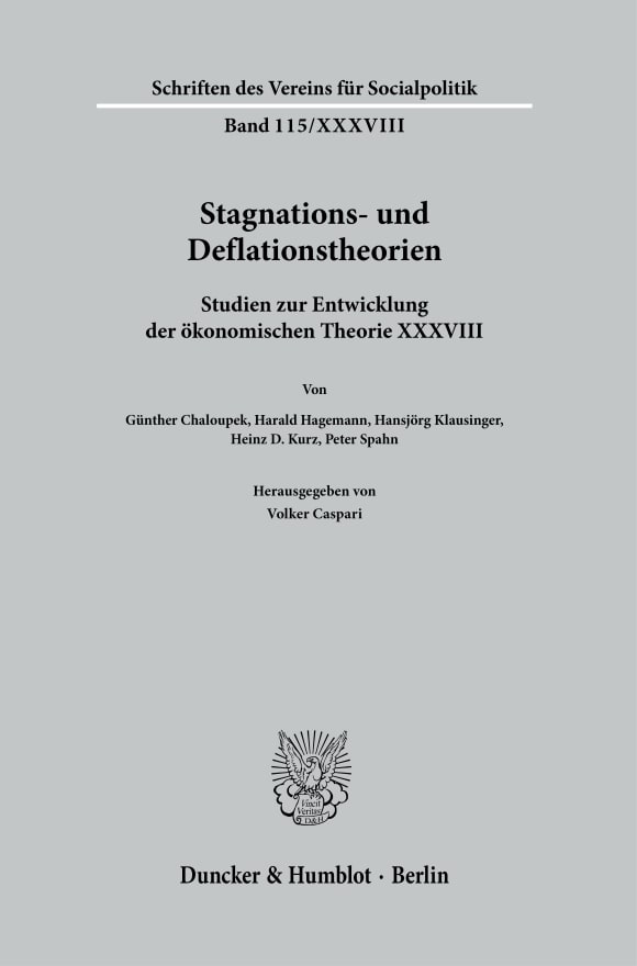 Cover Stagnations- und Deflationstheorien