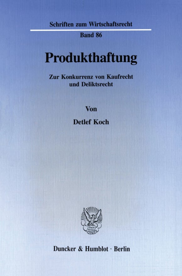 Cover Produkthaftung
