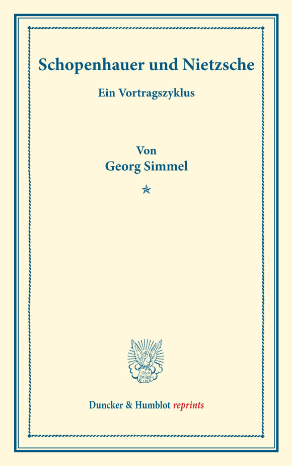 Cover Schopenhauer und Nietzsche