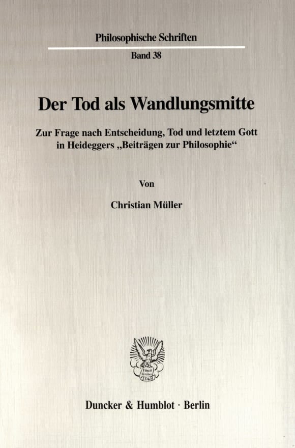 Cover Der Tod als Wandlungsmitte