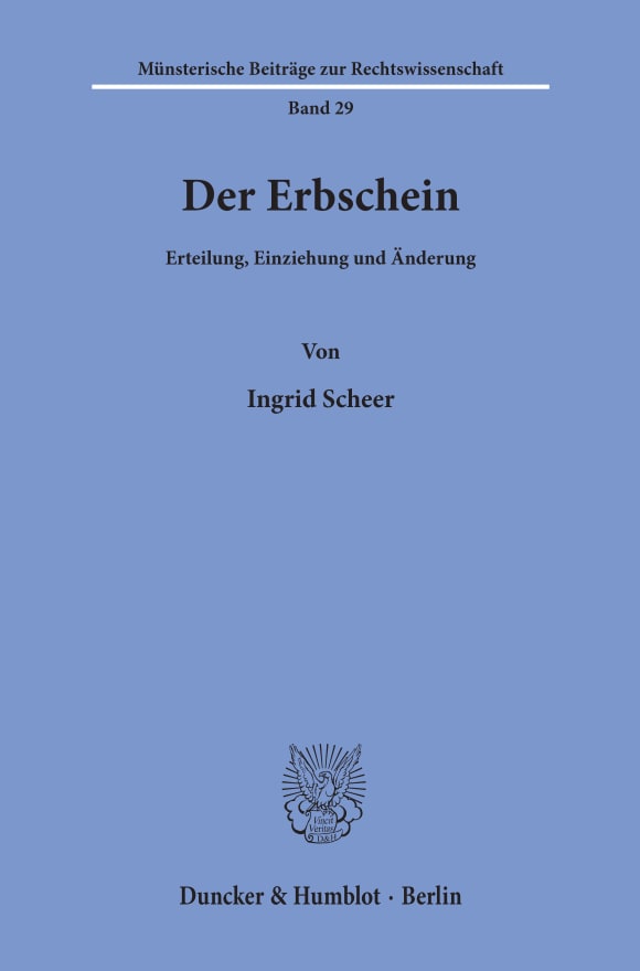 Cover Der Erbschein