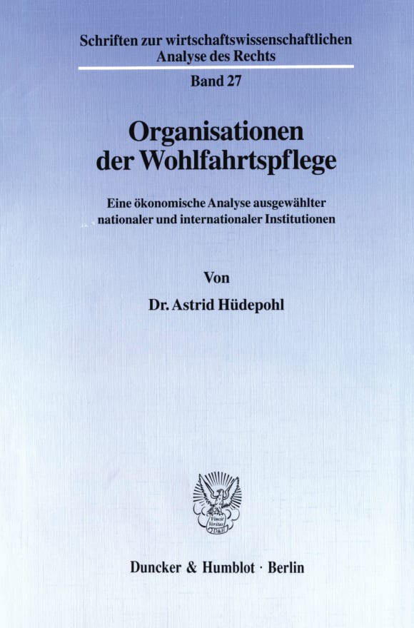 Cover Organisationen der Wohlfahrtspflege