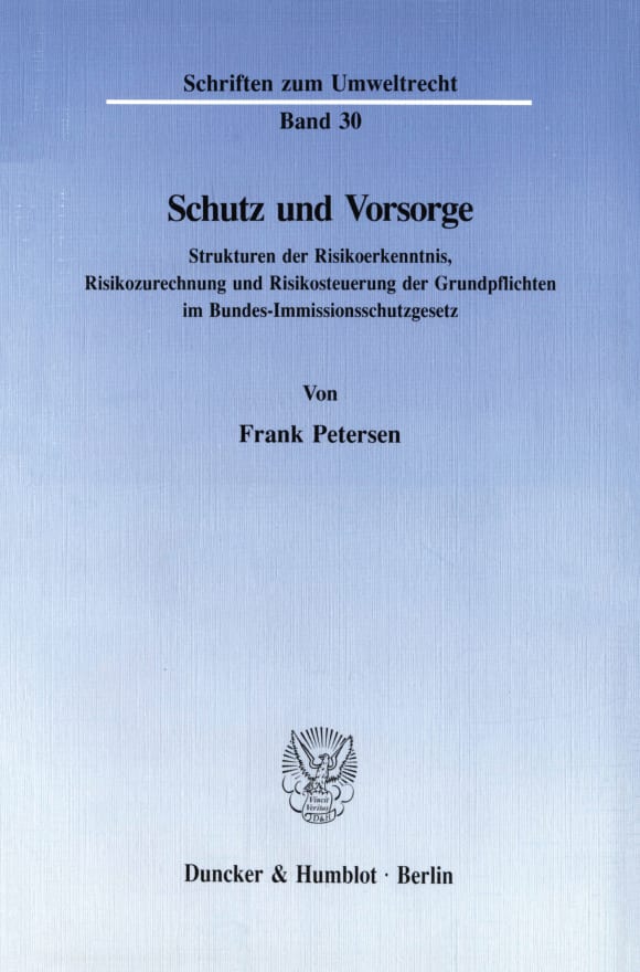 Cover Schutz und Vorsorge