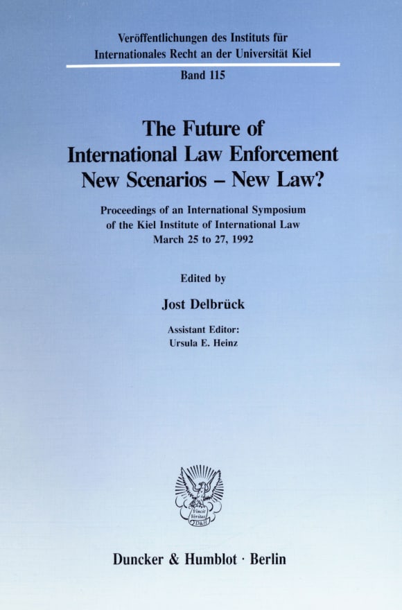 Cover The Future of International Law Enforcement. New Scenarios - New Law?