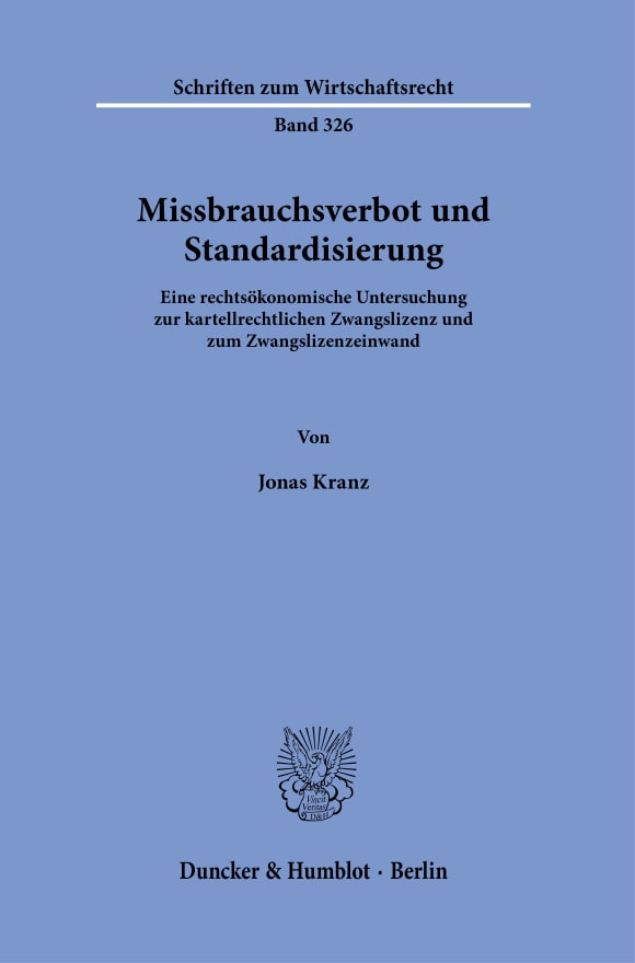 Cover Missbrauchsverbot und Standardisierung