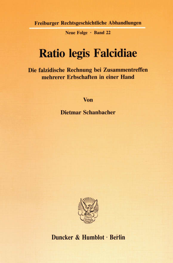 Cover Ratio legis Falcidiae