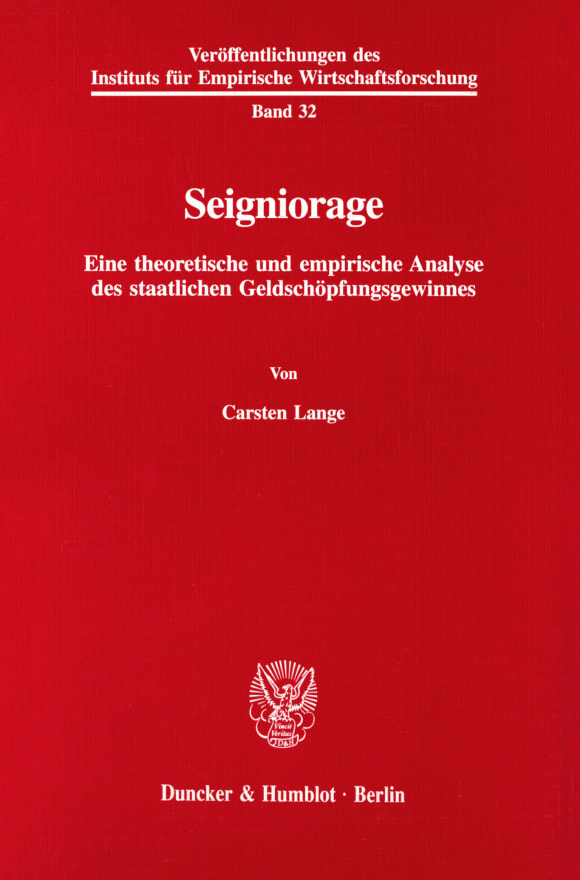 Cover Seigniorage