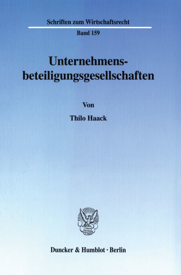 Cover Unternehmensbeteiligungsgesellschaften