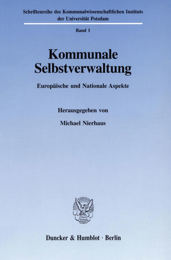 Cover Kommunale Selbstverwaltung