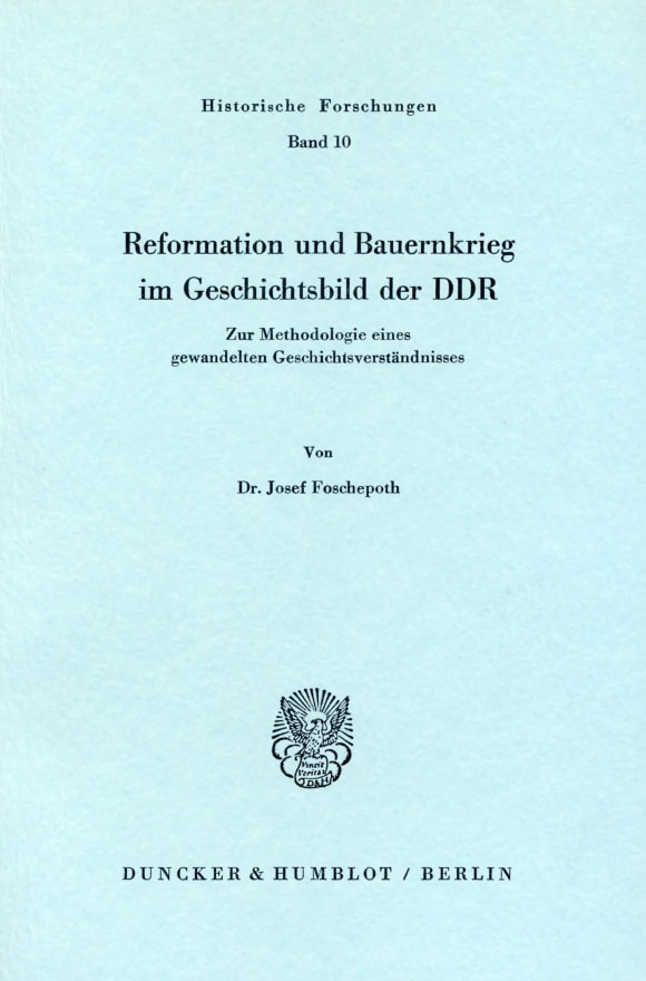 Cover Reformation und Bauernkrieg im Geschichtsbild der DDR