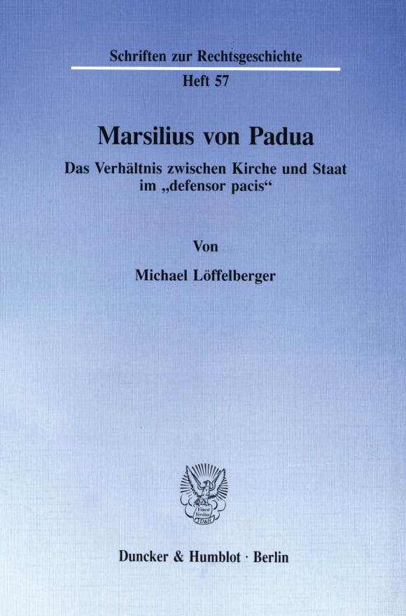 Cover Marsilius von Padua