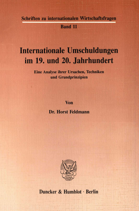 Cover Internationale Umschuldungen im 19. und 20. Jahrhundert