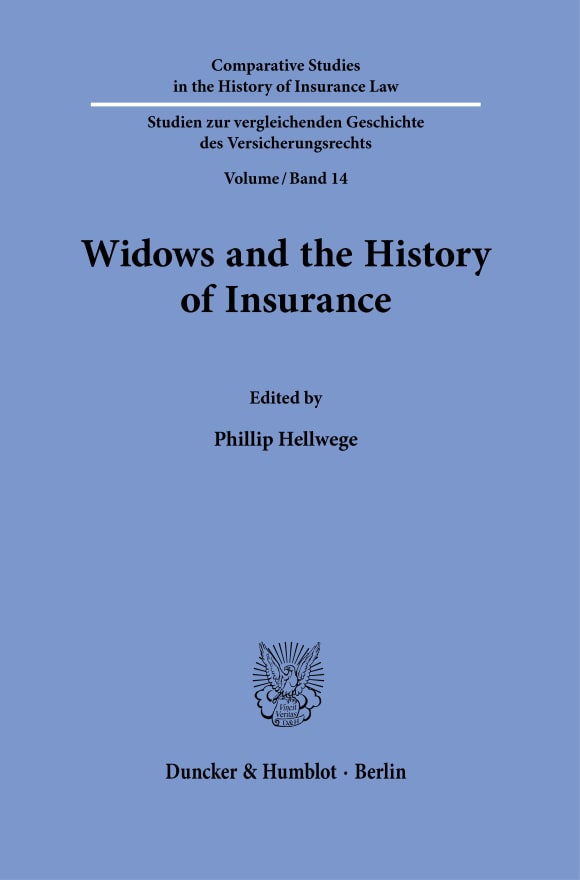 Cover Widows and the History of Insurance