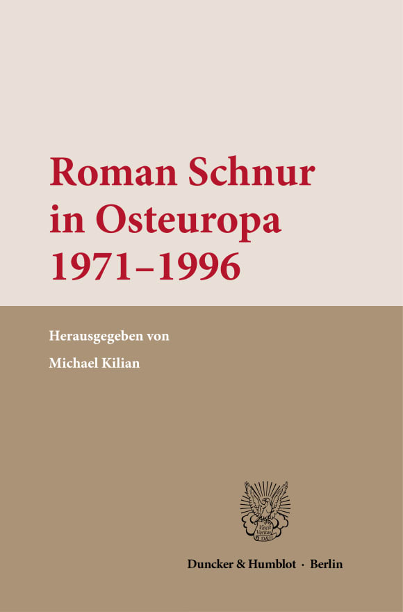 Cover Roman Schnur in Osteuropa 1971–1996