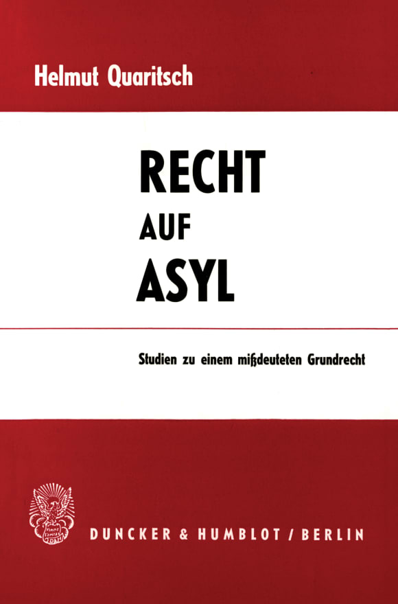 Cover Recht auf Asyl