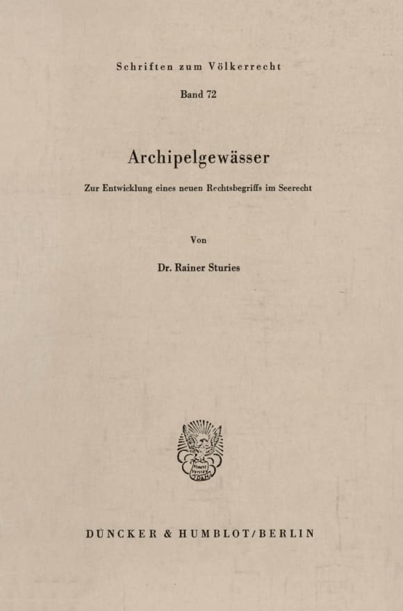 Cover Archipelgewässer